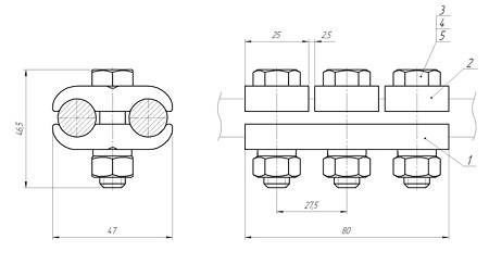 Зажим плашечный ПА-3-2