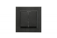 Выключатель 2-клав. Karea LINE STAR чер. Makel 86054003