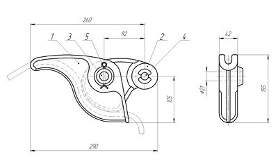 Зажим натяжной заклинивающийся НЗ-2-7