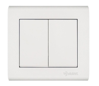 Выключатель 2-кл. Manolya бел. Makel 41001003