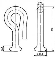 Серьга (сварная) КС-095