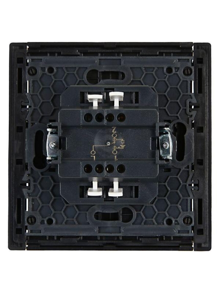 Выключатель проходной 1-кл. СП FORTE&PIANO 10А FP104 с индикацией черн. IEK FP-V12-1-10-1-K02