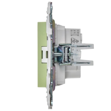 Розетка SKANDY 10А без заземл. защ. шторки SK-R01G мятный IEK SK-R13-10-K06