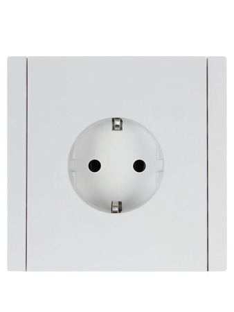 Розетка СП FORTE&PIANO FP216 16А с заземл. без защ. шторок винт. крепл. бел. IEK FP-R11-16-K01