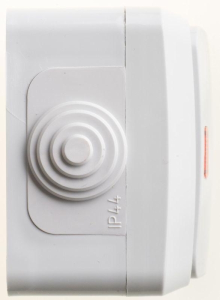 Выключатель 1-кл. ОП Этюд 10А IP44 10AX с подсветкой сер. SE BA10-045C