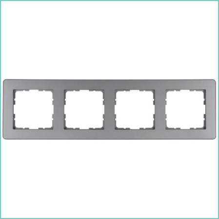 Рамка 4-м G-Flex алюм. Jasmart G1104S