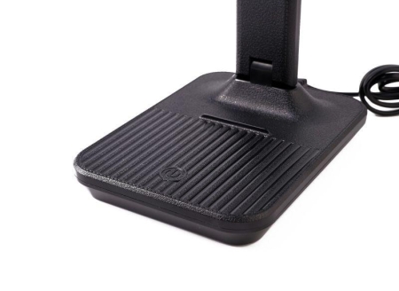 Светильник светодиодный настольный UF-819 C02 12Вт 6000К 3ур. яркости 2 плафона кожа черн. Ultraflash 15164