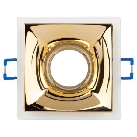 Светильник декоративный KL102 WH/GD MR16 GU5.3 встраив. бел. золото ЭРА Б0056352