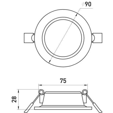 Светильник светодиодный LED 17-6-6K 6Вт 6500К встраив. круглый ЭРА Б0057421
