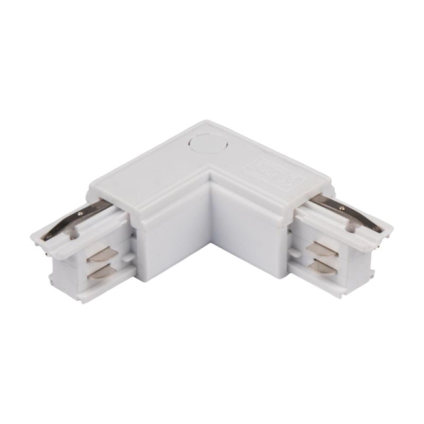 Аксессуар к шинопроводу трехфазному 3P PTR CL-WH OUT коннектор внешний Pro+ бел. JazzWay 5063136