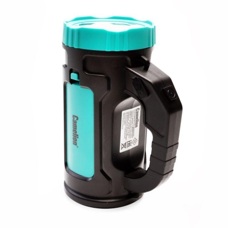 Фонарь аккумуляторный LED51527 3Вт 1LED+COB 4 режима Type C 3хLR03 пластик. черн./зел. Camelion 15130