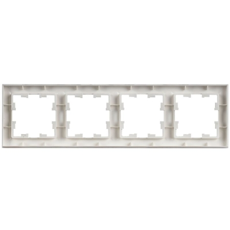 Рамка 4-м BRITE РУ-4-БрАБ арктич. бел. IEK BR-M42-K91