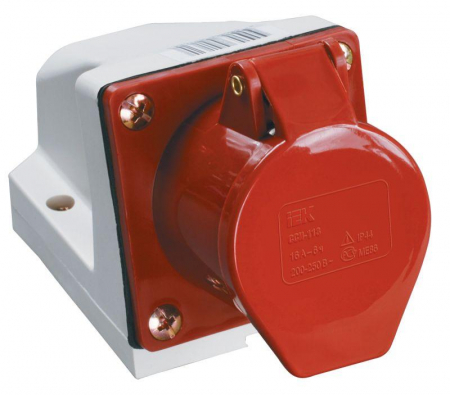 Розетка ОП ССИ-115 16А 3P+PE+N 380В IP44 IEK PSR12-016-5