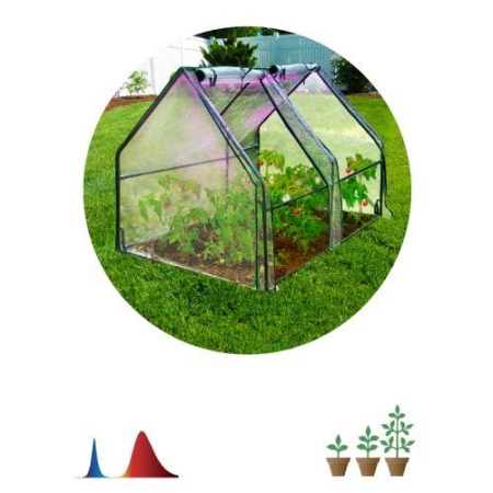 Теплица FITO-House-medium со светильниками в компл. 1800х900х900мм 2отсека Эра Б0059874