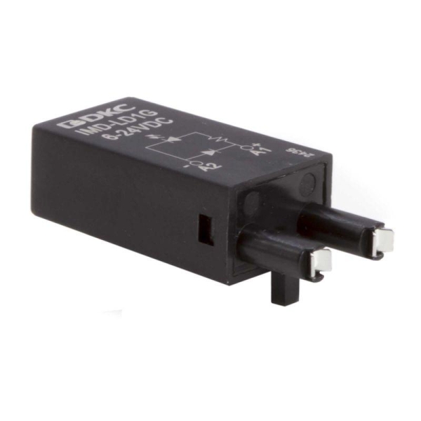Модуль индикации и защиты LED зел.+диод (A1+) 6-24В DC DKC IMD-LD1G