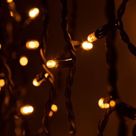 Гирлянда светодиодная "Бахрома" 2х1м 120LED желт. IP65 уличная ERAPS-BZ2 Эра Б0060546