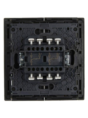 Выключатель проходной 2-кл. СП FORTE&PIANO 10А FP307 сер. IEK FP-V22-0-10-1-K03