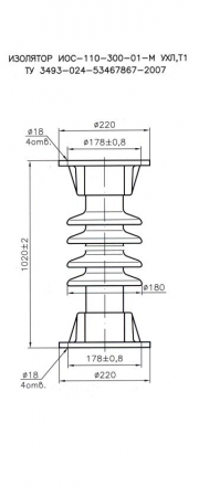 Изолятор ИОС-110-300-I-M