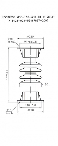 Изолятор ИОС-110-300-I-M