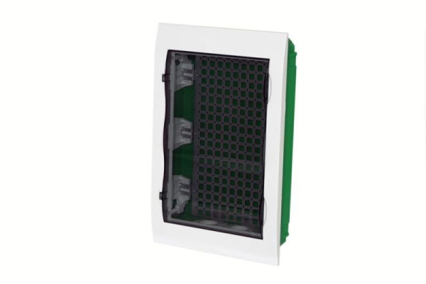 Корпус встраиваемый City9 Box IT 3 ряда 36мод. 2 розетки с прозр. дверцей SE EZ9E312S2FIT