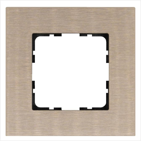 Рамка 1-м G-Metal метал. алюм. шампань Champagne Gold Jasmart G1001AG