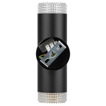Светильник WL50 BK/TR 2хGU10 2х12Вт IP20 настенный черн. прозр. Эра Б0061194