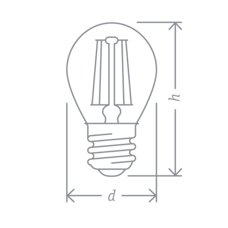 Лампа светодиодная 71 310 NLL-F-G45-4-230-2.7K-E27 4Вт шар 2700К тепл. бел. E27 350лм 220-240В Navigator 71310