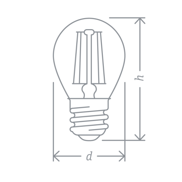 Лампа светодиодная 71 310 NLL-F-G45-4-230-2.7K-E27 4Вт шар 2700К тепл. бел. E27 350лм 220-240В Navigator 71310