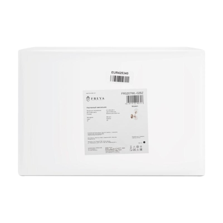 Светильник Fluff 40Вт E14х2 IP20 бра настен. Freya FR5207WL-02BZ