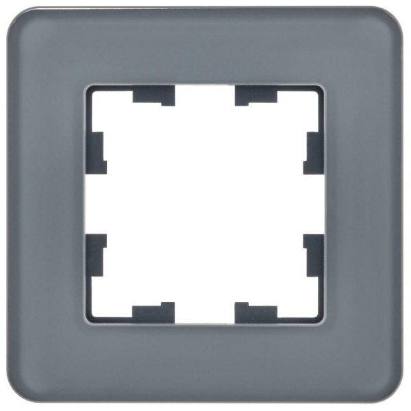Рамка 1-м BRITE РУ-1-2-Бр стекло графит RE IEK BR-M12-G-41-K53