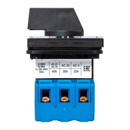 Переключатель кулачковый ПК-2-13 3п 40А "ВКЛ-ВЫКЛ" IP65 EKF pk-2-13-40-65