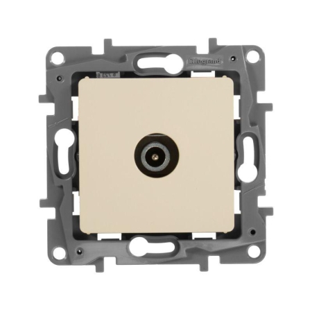 Розетка телевизионная оконечная TV СП Etika 5дБ 5-862МГц механизм сл. кость IEK 672365