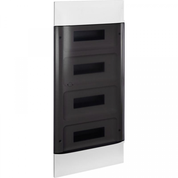 Щиток пластиковый встраиваемый Practibox S 4х12 дым. дверь Leg 135554