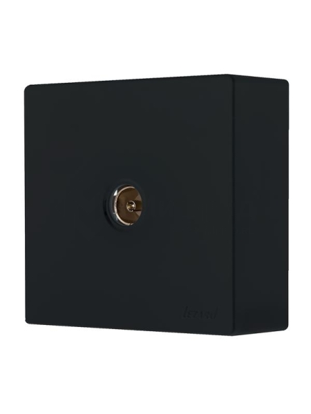 Розетка 1-мест. TV оконечная черн. бархат LEZARD 752-4200-130
