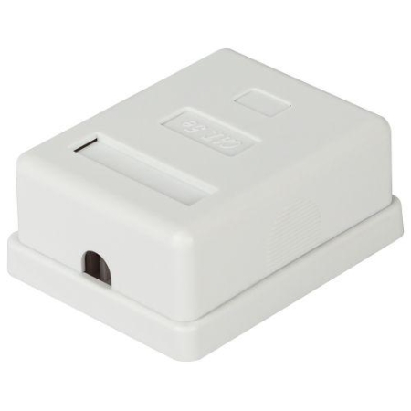 Розетка компьютерная 1-м RJ45 кат.5E неэкранир. Эра Б0056900