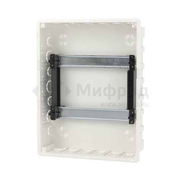 Щиток встраиваемый Фрейм (FRAME) 24мод с тонированной дверцей с 4 шинами PEN (2шт на 8 отверст. и 2шт на 6 отверст.) бел. DKC F24B1WD