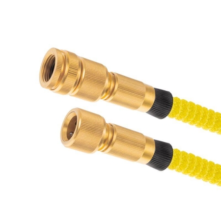 Набор поливочный растягивающийся шланг 45м пистолет 7 режимов соединитель латунь ЧЕТЫРЕ СЕЗОНА 62-0318-F