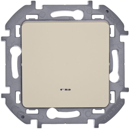 Выключатель 1-кл. Inspiria 10А IP20 250В 10AX с подсветкой/индикацией механизм сл. кость IEK 673611