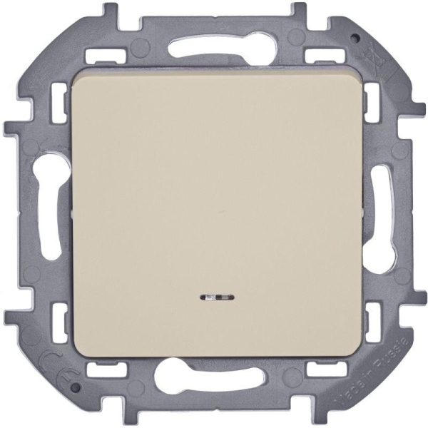 Выключатель 1-кл. Inspiria 10А IP20 250В 10AX с подсветкой/индикацией механизм сл. кость IEK 673611