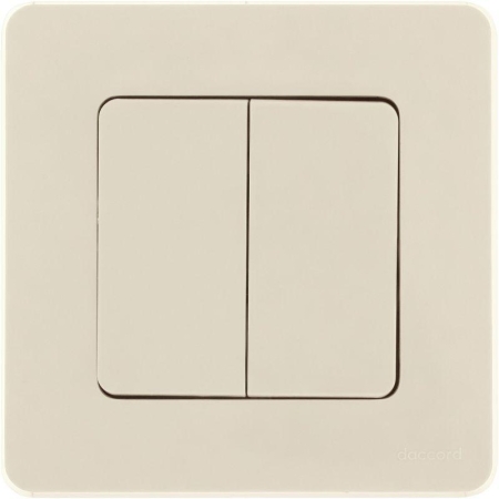 Выключатель 2-кл. Inspiria 10А IP20 250В 10AX механизм сл. кость IEK 673621