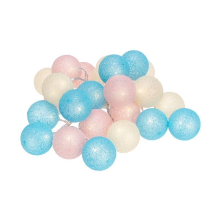 Гирлянда "Тайские фонарики" Перламутр 5м 25LED тепл. бел. питание USB прозр. ПВХ Neon-Night 304-010