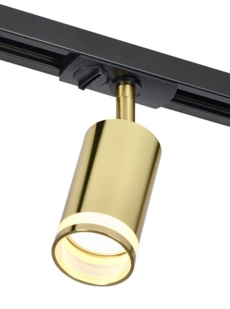 Светильник 4116 декоративный трековый поворотный GU10 золото IEK LT-USB0-4116-GU10-1-K22