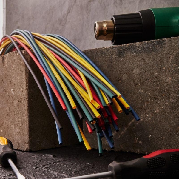 Набор трубок термоусадочных ТУТ нг 4.0/2.0 5 цветов 1м (уп.50шт) Rexant 29-0154