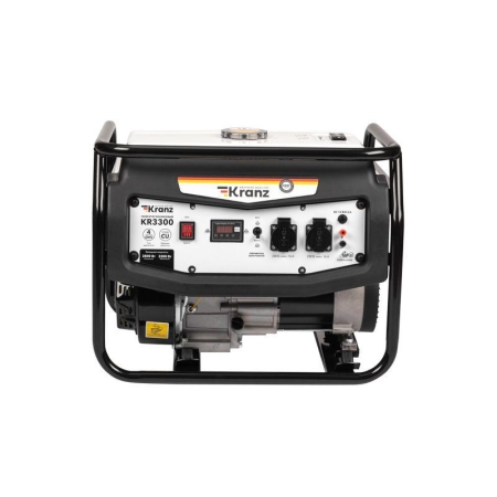 Генератор бензиновый KR3300 3.3кВт 230В 15л ручной стартер KRANZ KR-16-1133