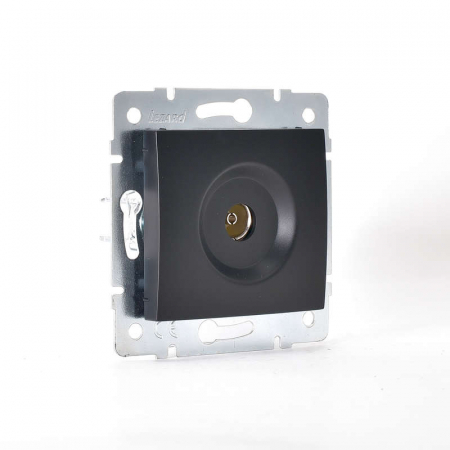 Розетка телевизионная оконечная TV СП Karina механизм черн. бархат LEZARD 707-4288-130