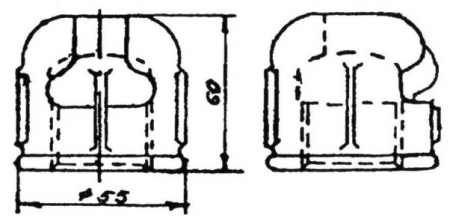 Муфта крепления трубы 1" к пестику КС-032