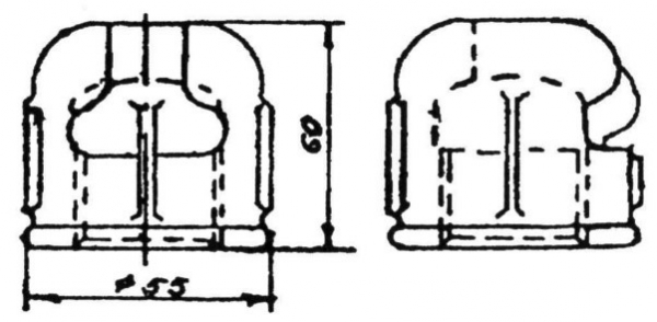 Муфта крепления трубы 1" к пестику КС-032