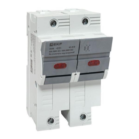 Предохранитель-разъединитель DF 22х58 2п (тип ПВЦ) EKF df222-e