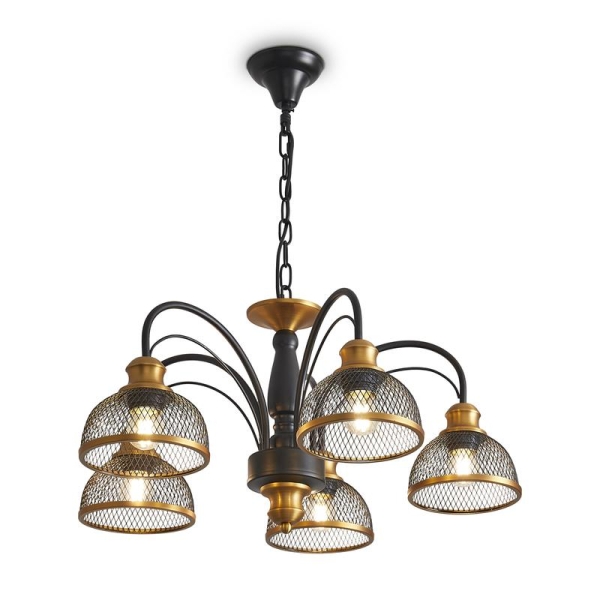 Светильник Caz 5х60Вт E27 IP20 подвесной Freya FR5527PL-05BBZ