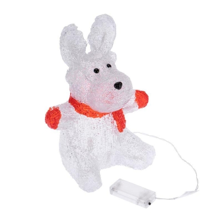Фигура светодиодная акриловая "Олененок в шарфе" 20х17х30см 24LED 1Вт IP20 элементы питания 2хAA (не в компл.) Neon-Night 513-314